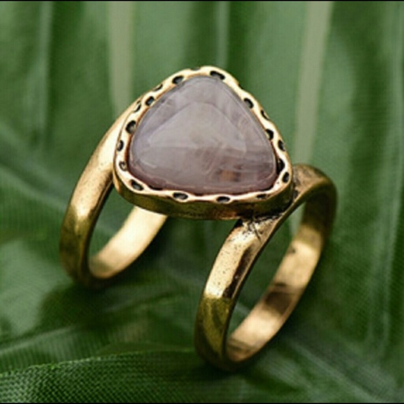 Stone midi ring gold/rose - Picture 5 of 7